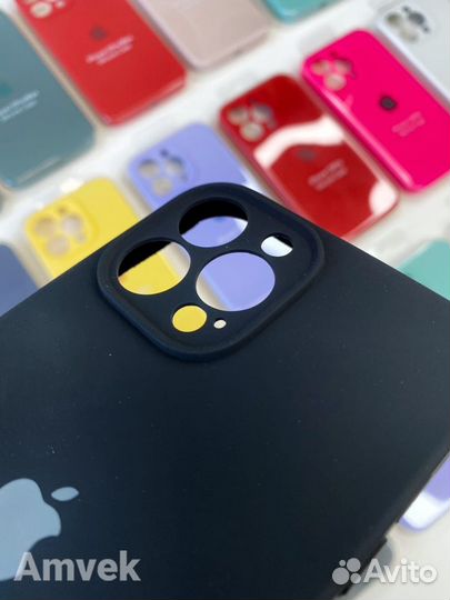 Чехол на iPhone 13 Pro Max (Защита камеры) Чёрный