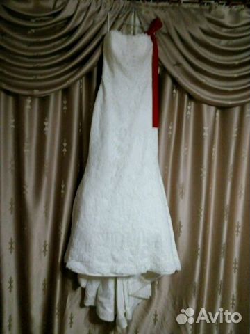 Свадебное платье силуэт "русалка"