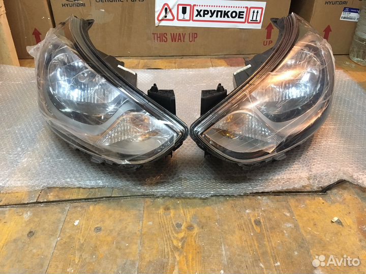 Фары Hyundai Solaris дорестайл