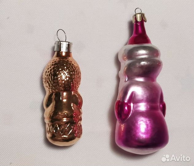 Елочные игрушки СССР. Фигурки Человечки