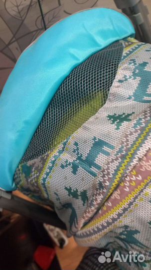 Санки коляска с колёсиками