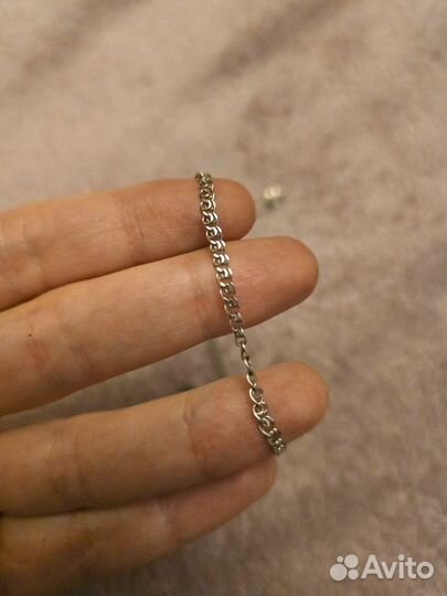 Кулон Волк на серебряной цепи