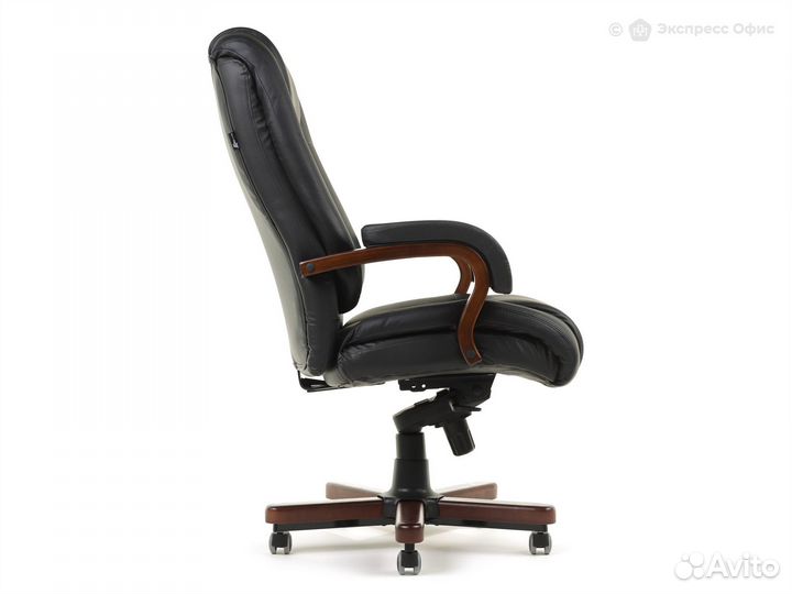 Кресло для руководителя Бюрократ T-9925walnut/blac