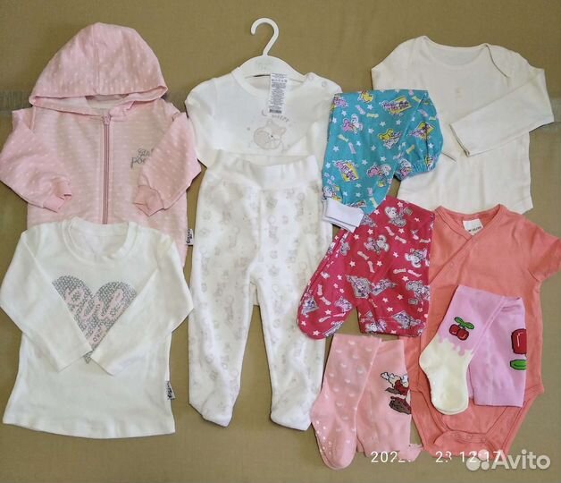 Детские вещи пакетом для девочки 74.Новые