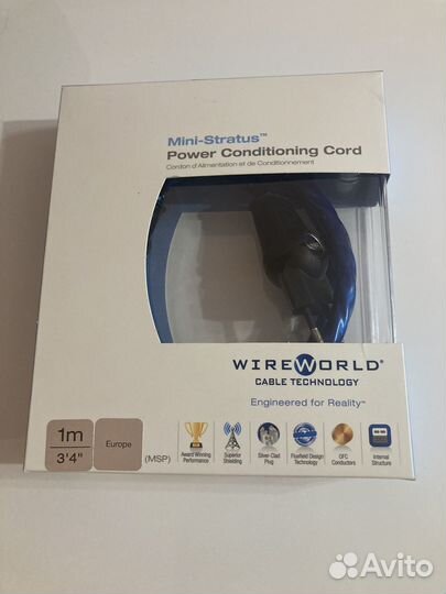 Силовой кабель WireWorld Mini-Stratus 1.0 m