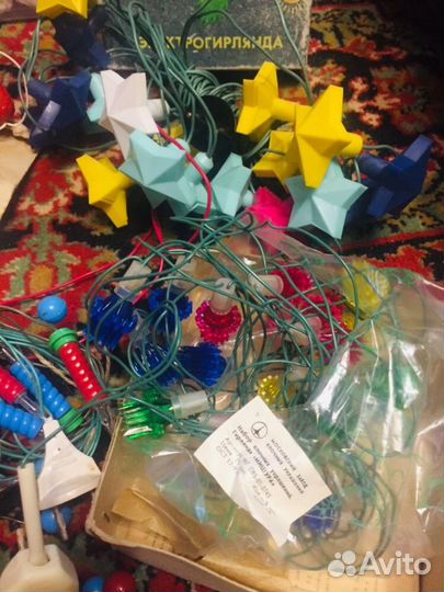 Ёлочные гирлянды,Светильник камелёк СССР