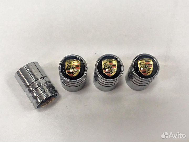 Колпачки на ниппель Porsche хром