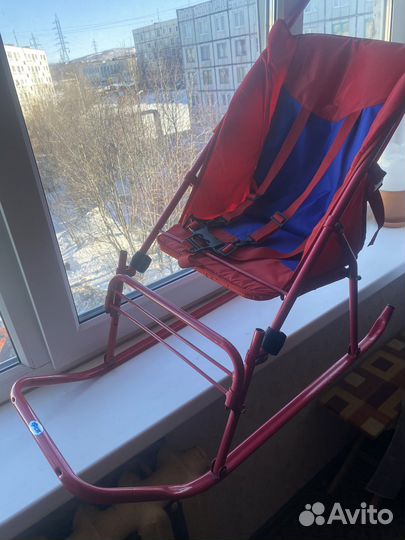 Сани коляска детская новая