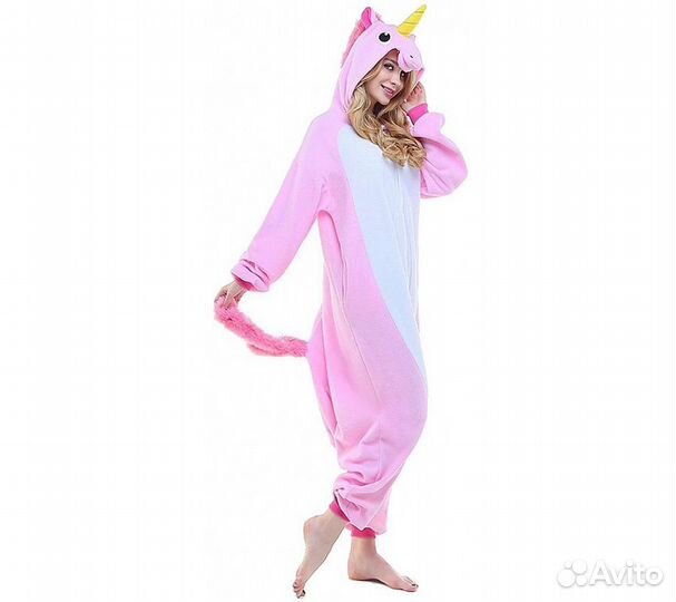 Кигуруми FunFur Единорог Пегас Розовый L
