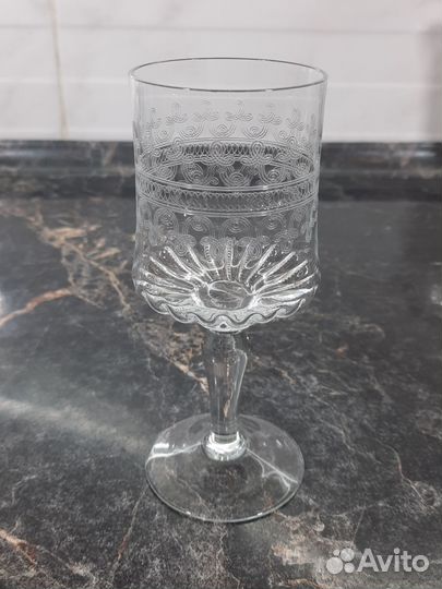 Фужеры, хрусталь, пантография