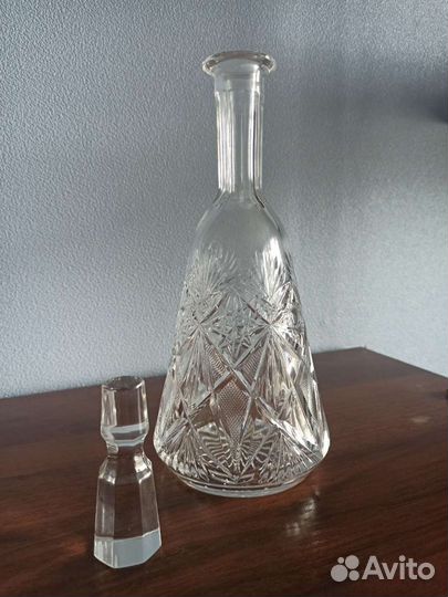 Графин хрустальный со стопками СССР, лзхс