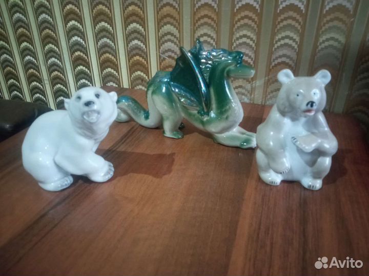 Фарфоровая статуэтка ссср,лисята 2шт