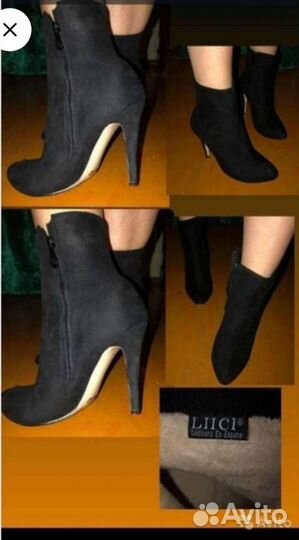 Ботильоны натуральная кожа 39 на каблуке