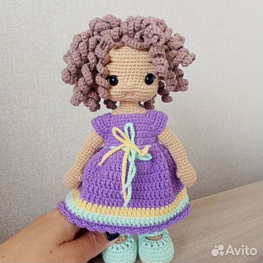 Кукла ручной работы Вязаная кукла