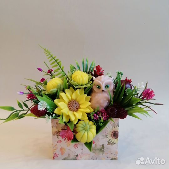 Ароматный букет-сувенир на День Учителя