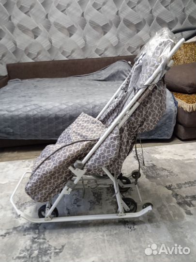 Детские санки коляска ника