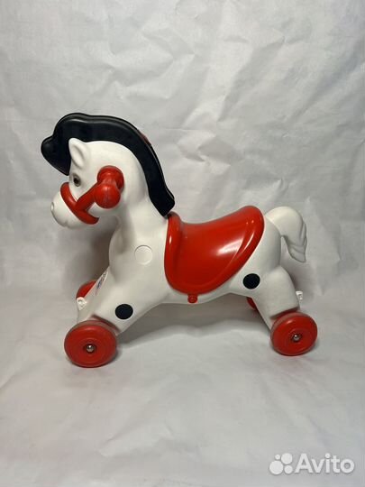 Детская каталка-качалка конь