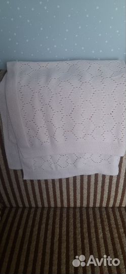 Плед детский вязаный