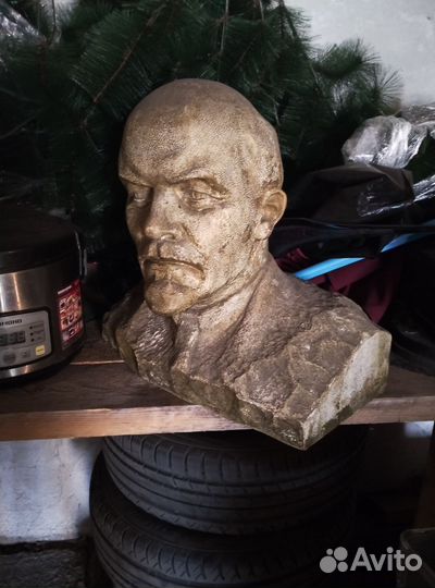 Бюст Ленина гипс