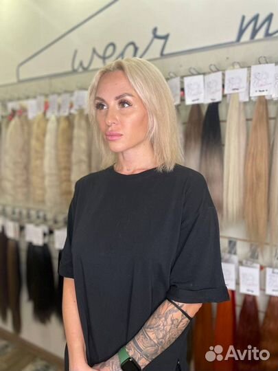 Наращивание волос в салоне гарантия