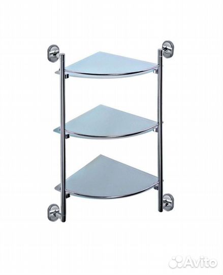 Полка стеклянная угловая