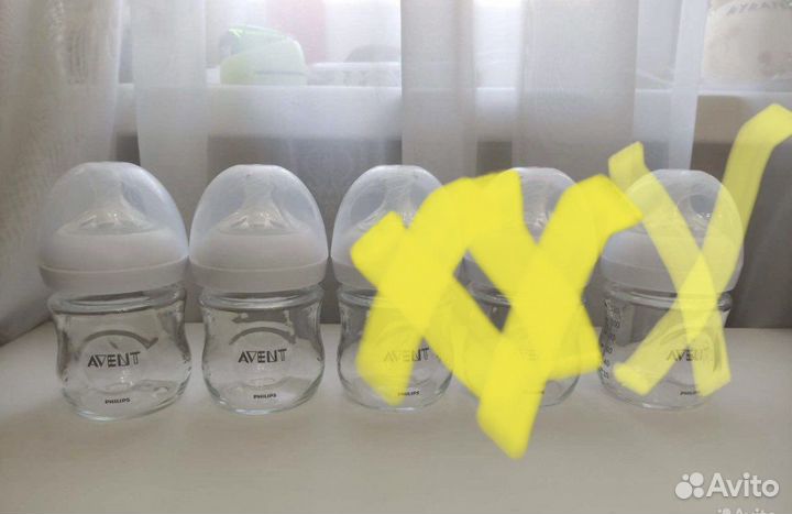 Бутылочки avent стекло