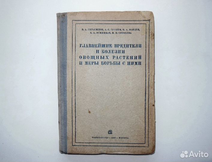 Главнейшие вредители и болезни овощных растений