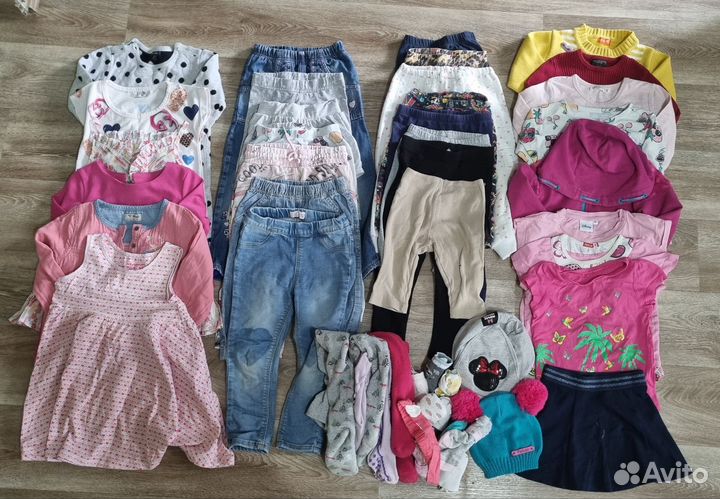 Вещи пакетом фирменная одежда для девочки 98р