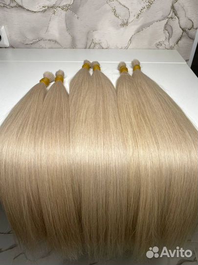 Волосы для наращивания 70 см блонд