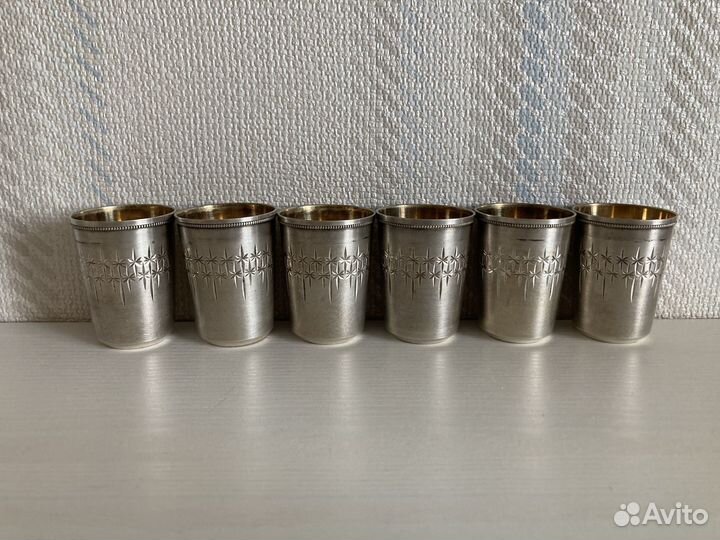 Рюмки серебро 916 пробы