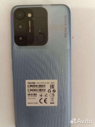 Телефон Tehno spark Go 2022
