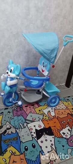 Детский музыкальный трёхколёсный велосипед