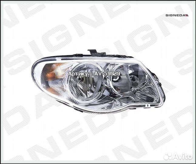 Фара правая под корректор dodge caravan 2005