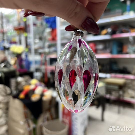 Елочная игрушка глинка СССР целая (сзр)