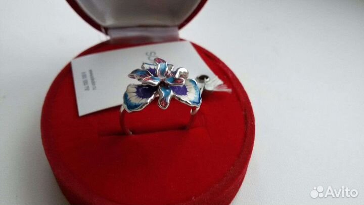 Кольцо. Серебро с эмалью