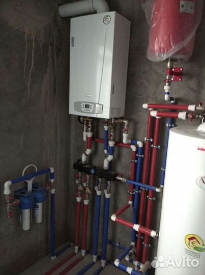 Водяной теплый пол, монтаж отопления, котельные