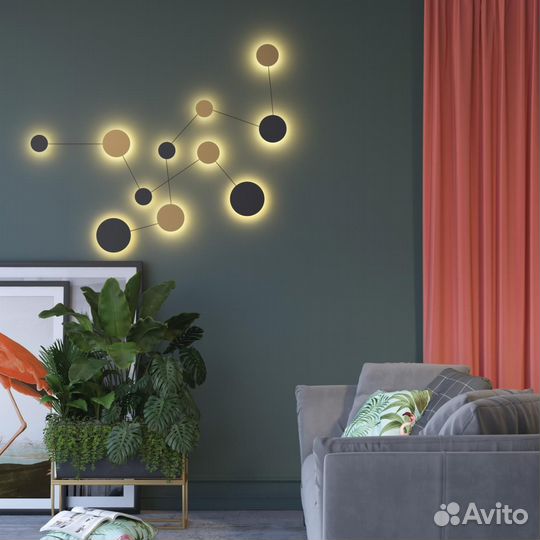 Настенный светильник odeon light galaxy 4211/38WL