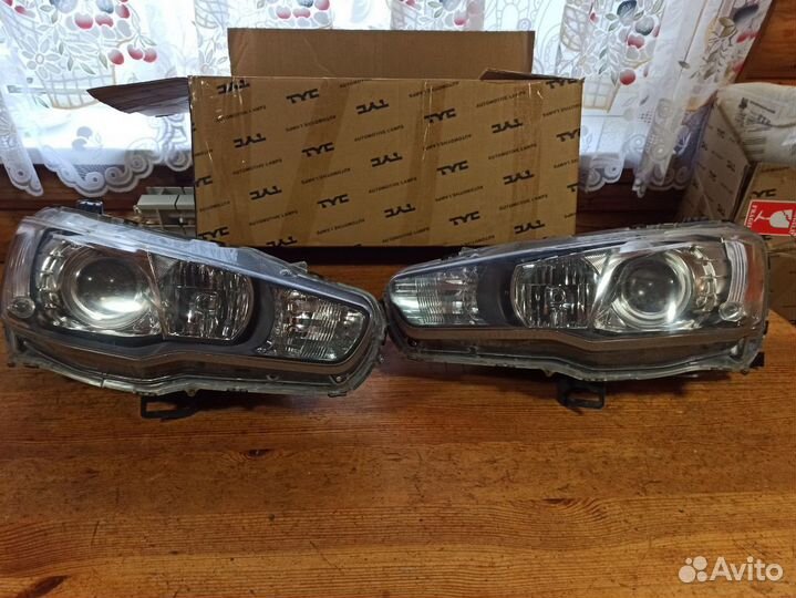 Фары ксенон на mitsubishi lancer 10