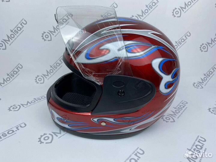 Шлем safebet HF-109 красный S(55-56) (интеграл)