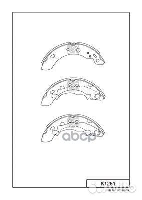 K1251-01 колодки барабанные Nissan Micra 1.0i