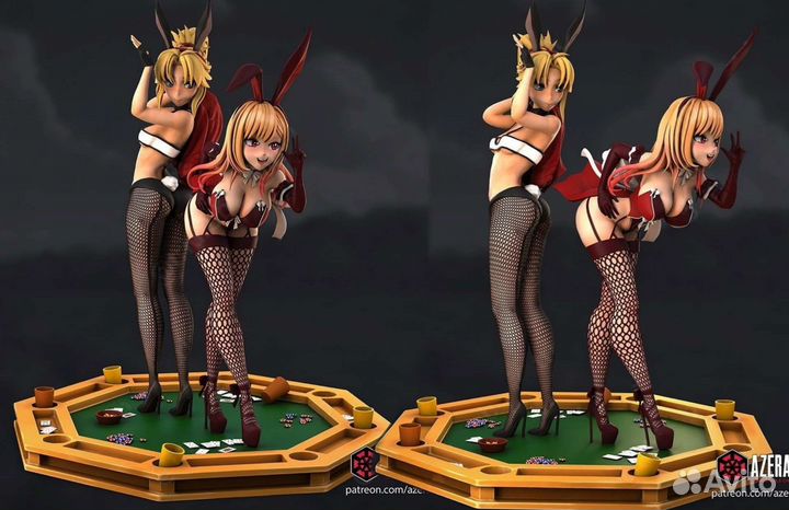 Фигурки девочек-зайчиков