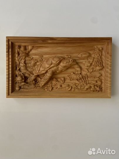 Резные картины из дерева
