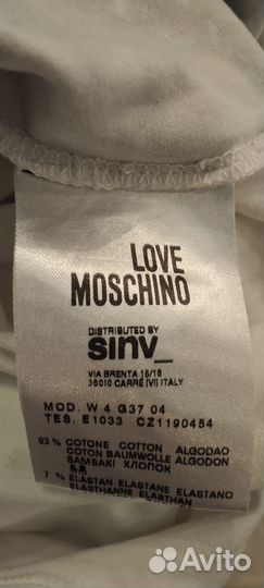 Лонгслив love moschino 44-46 оригинал