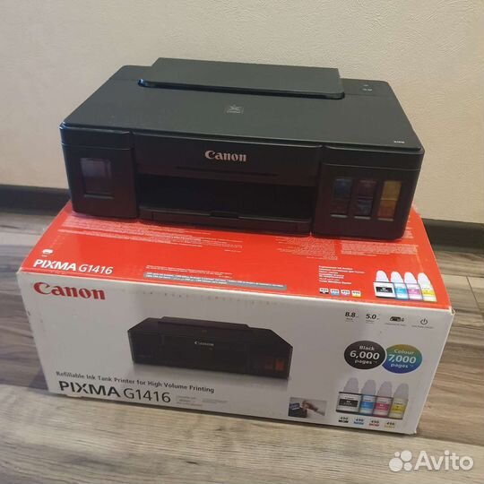 Принтер струйный Canon Pixma G1416 с снпч