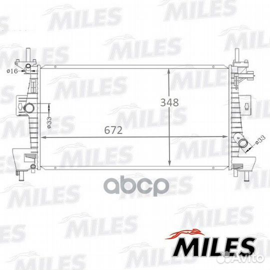 Радиатор ford focus III 11- acrb131 Miles