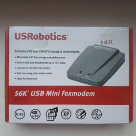 56K USB Mini faxmodem