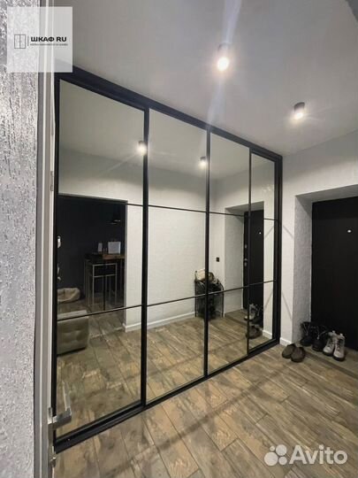 Шкаф распашной с фрезеровкой