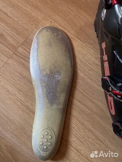 Горные лыжи head,с ботнками и палками