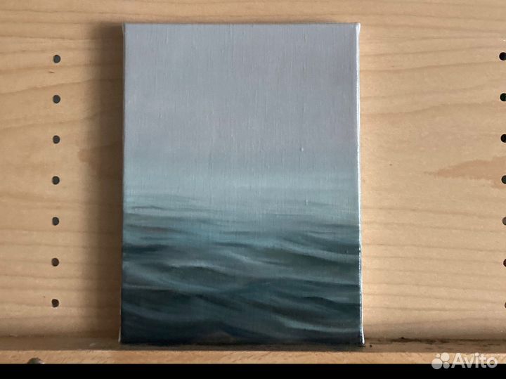 Картина маслом на холсте море