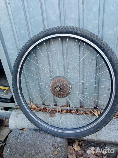 Заднее колесо и кассета shimano 7 скоростей